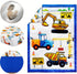 FIGEPO 3 Set Set Set Piece Baby Boy Crib Bedding Construction Theme Baby Comforter for Crib Nursery Bed Decor