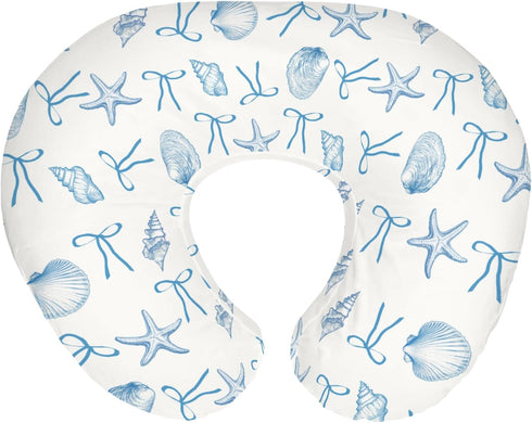 Summer Conches Bows Sea Baby Nursing Pillow Covers for Boy Girl Ocean
