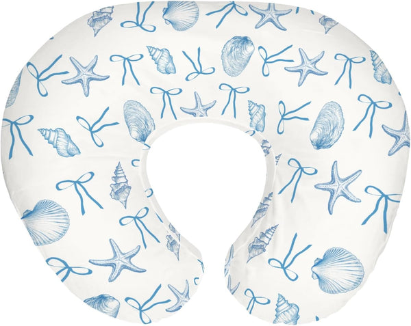 Summer Conches Bows Sea Baby Nursing Pillow Covers for Boy Girl Ocean