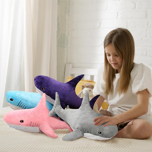 11" MUPI Shark Stuffed Animal Plush Cute Shark Toy Plush Pillows Soft Cotton Sharks Plushies Ocean Sea Animal Doll