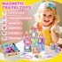 52 3 4 5 6 7 MAGBLOCK Toddler Girl Toys, Magnetic Tiles Pcs, Birthday Gifts for Girls, Macaron Color Magnetic Building