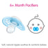 MAM 4-Pack, 6+M, 6+ 6-16, 4 Count Original + Night Boy & Air Matte Pacifiers, for Sensitive Skin, Months, Best Pacifier