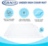 50" (Pack 2) Graco Under High Chair Mat - Waterproof & Washable Plastic Food/Spill Catcher - Eating, Painting & Art