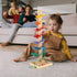 Wooden Music Tree Toy for Kids, Marble Ball Run Track Game for Toddlers, Educational Montessori Gift
