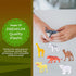 Mini Animals Jungle Party Pack - 100 Piece Bulk Set of Plastic Wild Mini Educational Animal Toys for Kids Party Favors