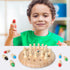 Wooden Memory Match Stick Chess Game - Color Memory Chess, Funny Block Board Game, Educational Toy for Boys and Girls