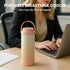 24H 2 16oz, LUCKBEE Portable Breast Milk Cooler with LCD Display Insulated Milk Storage Bottle, Holds Bottles Compact