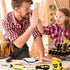 QeeHeng Set, Set Hammer, Kids Tool Kids Real Tool with Tools Bag, Tools Belt, Screwdrivers, DIY Building Woodworking
