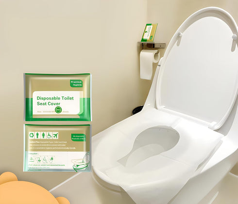 YOFAN 10pcs (10) Disposable Toilet Seat Covers, Flushable Travel Disposable Toilet Seat Covers for Adults Kids Potty