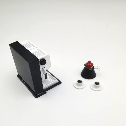 1:12 Dollhouse Miniature Coffee Machine, Simulation Coffee Maker with Coffee Pot for Kids Indoor Play