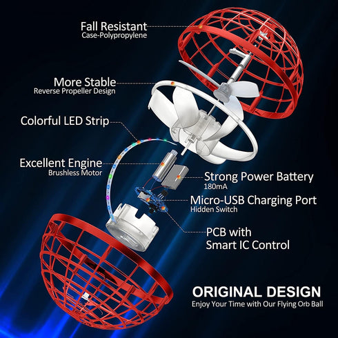 2024 Flying Orb Ball Toy, Cosmic Globe Boomerang Hover Ball, Galactic Fidget Spinner, Outdoor Gift for Kids
