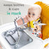Busy Baby Bottle Bungee - Sippy Cup Strap - Keeps Bottles and Sippy Cups Off The Floor - Food Grade Silicone