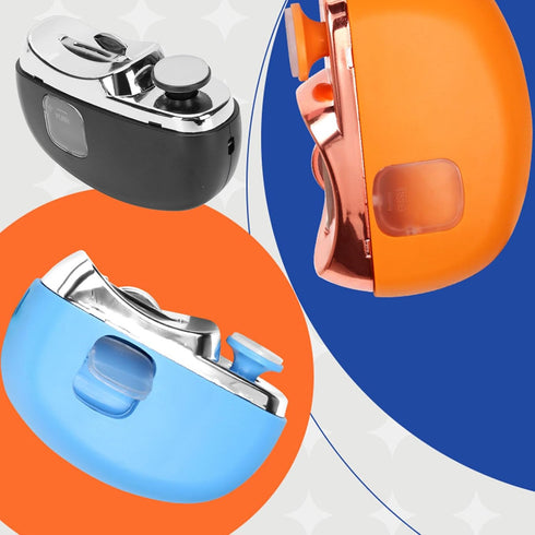 Trimmer, 2 Automatic Nail Clipper, Electric Nail Cutter with Nail Polisher, Rechargeable Portable Baby Kids Nail