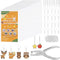 WoBiogHo 161 Pcs Shrink Plastic Keychain Making Kit, 30 Shrink Plastic Sheets