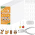 WoBiogHo 161 Pcs Shrink Plastic Keychain Making Kit, 30 Shrink Plastic Sheets