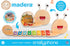 8-Key 2 3+ Madera Wood: Snailyphone - Snail-Designed Xylophone, Matching Mallets, Wooden Musical Instrament