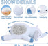 24", 4.2 WeBingo Weighted Elephant Stuffed Animals Pounds Blue Weighted Plush for Kids Adults Boys Girl, Cute Plushies