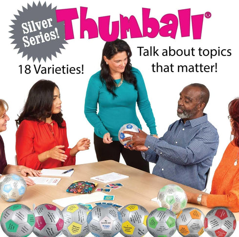 Trainers Warehouse 6" Thumball Collection, 32 Prompts for Team Building, Conversation, and Training