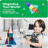 PicassoTiles 80 Pieces Magnetic Building Tiles, Educational Playset for STEM Sensory Gifts, Kid Brain Development