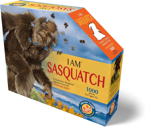 1000 7005 1000/7005) Madd CAPP Sasquatch Piece Jigsaw Puzzle - Unique Shaped Border, Deluxe Five-Sided Tamperproof Box