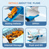 Set, Set Transport Cargo Airplane, Large Theme Airplane Toy Educational Toy Vehicle Play with Smoke Sound and Light