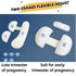 HAPIKI Pregnancy Pillows for Sleeping, U Shaped Full Body Pillow for Pregnancy Women,Detachable&DIY Maternity