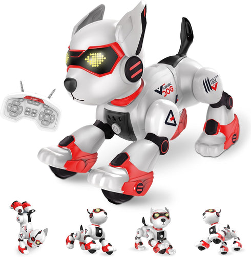 BYTEWAR Realistic Robot Toy Puppy, Intelligent Programming Robot Dog, Remote Control and