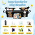 GT2 2 Double Stroller Organizer for Bob Duallie Jogger City Mini and Jeep, Double Baby Stroller Caddy Accessories