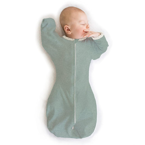 SwaddleDesigns Transitional Swaddle Sack, Arms Up Half-Length Sleeves & Mitten Cuffs, Swaddle