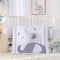 Wowelife Crib Bedding Set for Boys, Premium 3 Piece Elephant Baby Crib