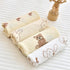 Lily Brown 4 Pack Baby Washcloths Soft Absorbent Cotton Washable- Saliva Towel Face Wipes Bath Face Towel Wipes Baby