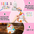 3 4 5 6 7 8 9 10 11 12 13 FUNZBO Paint Your Own Unicorn Lamp Kit - Arts and Crafts Supplies Painting for Kids Teens