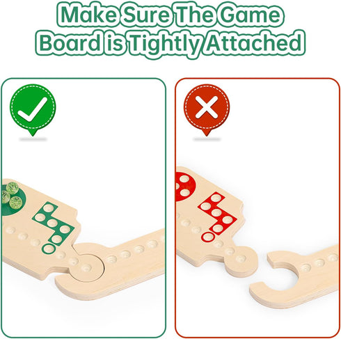 banbantang 2-6 30 3 2 Jokers and Marbles Board Game, Wooden Marble Game for Players, Portable Jokers Game with Marbles