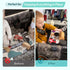 Double Sided Stroller Tray for Wonderfold Wagon - Kids Snacks & Activities, Faux Leather Sides, 4 Cup Holders