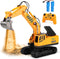 RC Toys Construction Excavator Car, Kids Birthday Gift for Boys & Girls 4-9 Years, Best Toddler Sand Play Vehicle