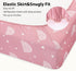 33x20 Baby Bedside Bassinet Sheets Fitted Girl, Compatible with Baby Delight Dream On Me & Most Rectangle Bedside