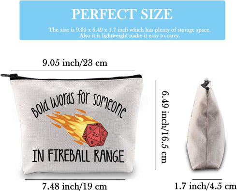 DandD Inspired Gift - Role Playing Games Gift D20 Dice Storage Pouch Bag for RPG DnD Game Players