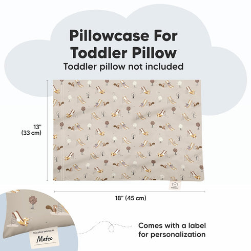 13"x18" KeaBabies Toddler Pillowcase - Organic Cotton Toddler Pillowcase for Kids, Boys, Girls, Soft & Durable Cotton