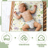 VitalCozy 4 Set 52 28 8 Inches Pcs Watercolor Dragon Crib Sheet Newborn Bedding Nursery Baby Sheets for Girl Boys Baby