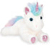 Bearington Collection 10-Inch Unicorn Stuffed Animal Plush - Rainbow Shimmers White - Soft Fluffy Magical Gift for Kids