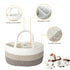 luxury little Diaper Caddy Organizer, Large Cotton Rope Nursery Baby Basket, Changing Table Organizer for Baby Diaper