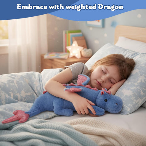 27.5 2Lb YOUBLEK in Weighted Stuffed Animals,Cute Plush Dragon,Weighted Stuff Dinosaur Toy for Kids Adult Gift