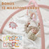 Tummy 6 Washable Time Mat, Baby Play Gym with Featured Toys, Baby Gym for Infant & Toddler, Larger Baby Play Mat