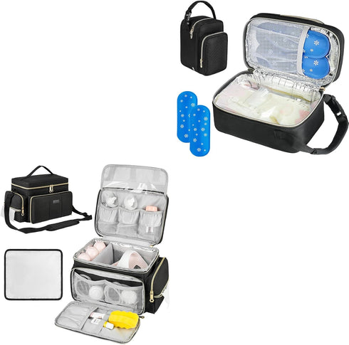 ZIOZERTT Breast Pump Bag Compatible with Spectra S1 and S2 with Insulated Compartment