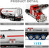 1/50 W900 Tanker Semi Truck Toy, Scale Kenworth Diecast Model Trucks, Metal Semi Truck and Trailer Gifts for Boys Adult