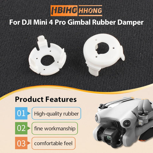 Gimbal Shock Absorption Rubber Replacement for DJI Mini 4 Pro, Camera Shock Absorber Drones Accessories Parts with Tools