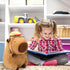Ditucu Cute Capybara Plush with Hamburger Backpack, 9 Inch Capibara Stuffed Animal Toys for Kids
