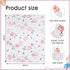 30x40 Inches PHF Minky Baby Blanket for Girls, Soft Double Layer Baby Blankets with Dotted Backing, Receiving Blanket