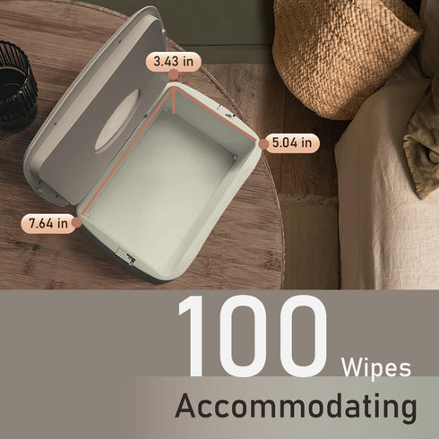 GOGO pure Baby Wet Wipe Warmer and Wet Wipe Dispenser, Holder and Case - with Easy Press On/Off Switch, Great Baby Gift