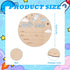 Penitue 5.9in Hello World Baby Announcement Sign, Wooden Newborn Birth Sign with Pen Rocket & Planet Decor Hospital